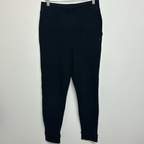 Sweaty Betty Relaxed Waffle Knit Joggers Black 4-6 . - Picture 2 of 6